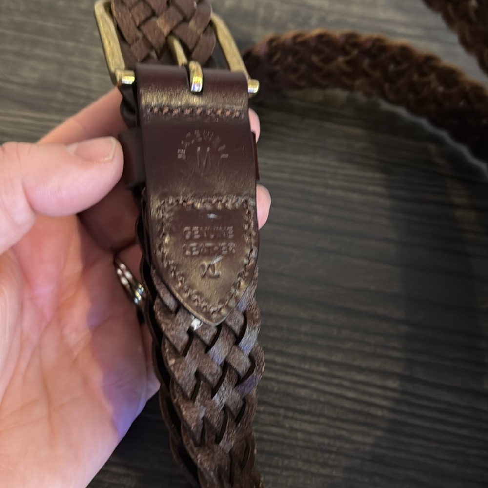 Madewell brown leather braided belt - Picture 2 of 2